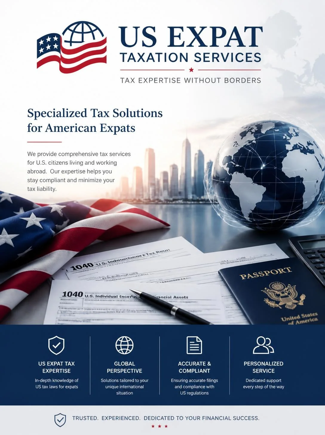 US expatriate taxation services for American citizens living and working abroad